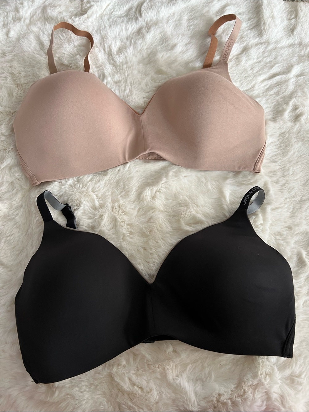Calvin Klein Witefree Bra - Nude and Black #54